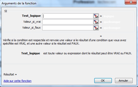 Arguments d'une fonction