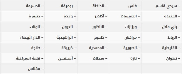 مراكز الامتحان المدرسة الملكية للدرك