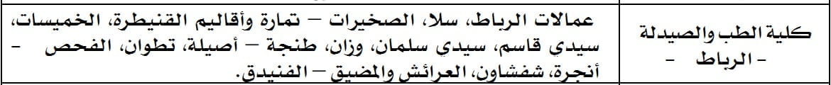مباراة ولوج كلية الطب والصيدلة بالرباط 2015