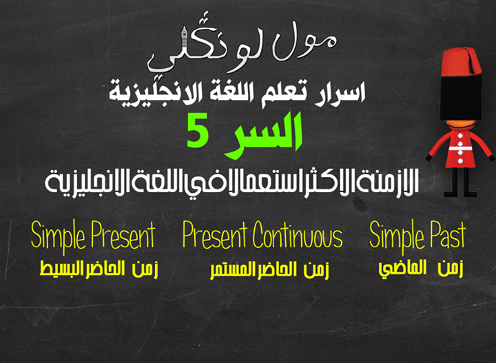 الأزمنة الاكثر إستعمالا في اللغة الانجليزية